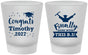 Custom Graduation Frosted Shot Glasses - Class Of 2027 Done With Bs | 130025