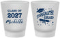 Custom Graduation Frosted Shot Glasses - Class Of 2027 Congrats | 130027