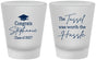 Custom Graduation Frosted Shot Glasses - Class Of 2027 Tassel Hassel | 130031