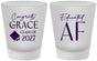 Custom Graduation Frosted Shot Glasses - Class Of 2027 Educated Af | 130040