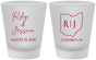 Custom Wedding Frosted Shot Glasses - Ohio | 134