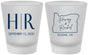Custom Wedding Frosted Shot Glasses - Oregon | 136