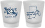 Custom Wedding Frosted Shot Glasses - Rhode Island | 138
