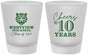 Custom Class Reunion Frosted Shot Glasses - Class Of 2017 10 Year | 140005