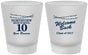 Custom Class Reunion Frosted Shot Glasses - Class Of 2017 10 Year | 140010