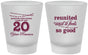 Custom Class Reunion Frosted Shot Glasses - Class Of 2007 20 Year | 140011