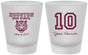 Custom Class Reunion Frosted Shot Glasses - Class Of 2017 10 Year | 140015