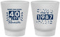 Custom Class Reunion Frosted Shot Glasses - Class Of 1987 40 Year | 140018