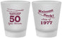 Custom Class Reunion Frosted Shot Glasses - Class Of 1977 50 Year | 140019