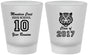 Custom Class Reunion Frosted Shot Glasses - Class Of 2017 10 Year | 140020
