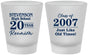 Custom Class Reunion Frosted Shot Glasses - Class Of 2007 20 Year | 140026