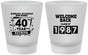 Custom Class Reunion Frosted Shot Glasses - Class Of 1987 40 Year | 140028