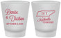 Custom Wedding Frosted Shot Glasses - Tennessee | 141