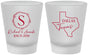 Custom Wedding Frosted Shot Glasses - Texas | 142
