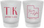 Custom Wedding Frosted Shot Glasses - Utah | 143