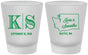 Custom Wedding Frosted Shot Glasses - Washington | 146