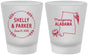 Custom Wedding Frosted Shot Glasses - Alabama | 150