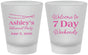 Custom Retirement Frosted Shot Glasses - 7 Day Weekends | 150004