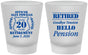 Custom Retirement Frosted Shot Glasses - Police Officer | 150011