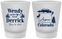 Custom Wedding Frosted Shot Glasses - Colorado | 155