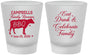 Custom Family Reunion Frosted Shot Glasses - Bbq Eat Drink | 160004