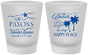 Custom Family Reunion Frosted Shot Glasses - Beach Is My Happy Place | 160016