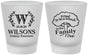 Custom Family Reunion Frosted Shot Glasses - Monogram Tree | 160056