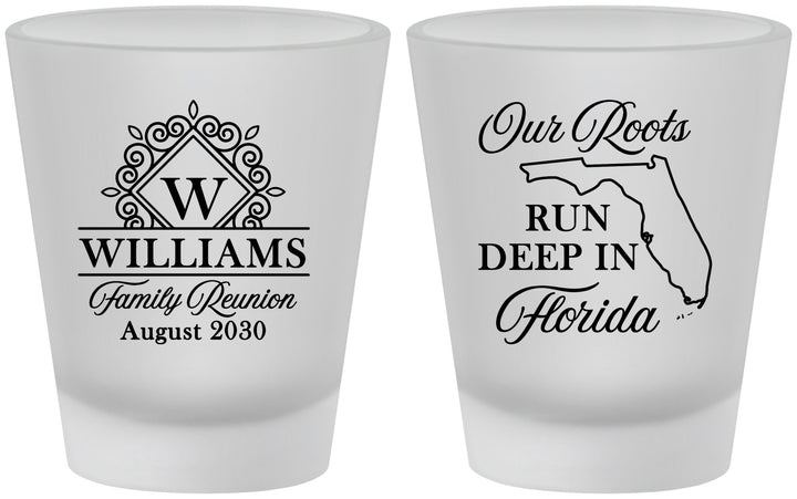 Custom Family Reunion Frosted Shot Glasses - Florida | 160057