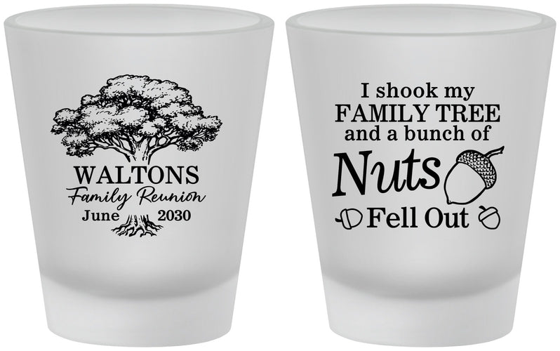 Custom Family Reunion Frosted Shot Glasses - Tree | 160058