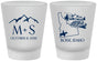 Custom Wedding Frosted Shot Glasses - Idaho | 161