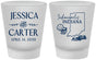 Custom Wedding Frosted Shot Glasses - Indiana | 163