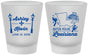 Custom Wedding Frosted Shot Glasses - Louisiana | 167