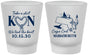 Custom Wedding Frosted Shot Glasses - Massachusetts | 170