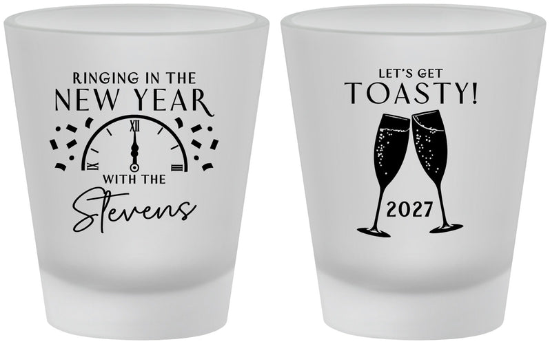 Custom New Years Frosted Shot Glasses - 2027 Toast | 170008