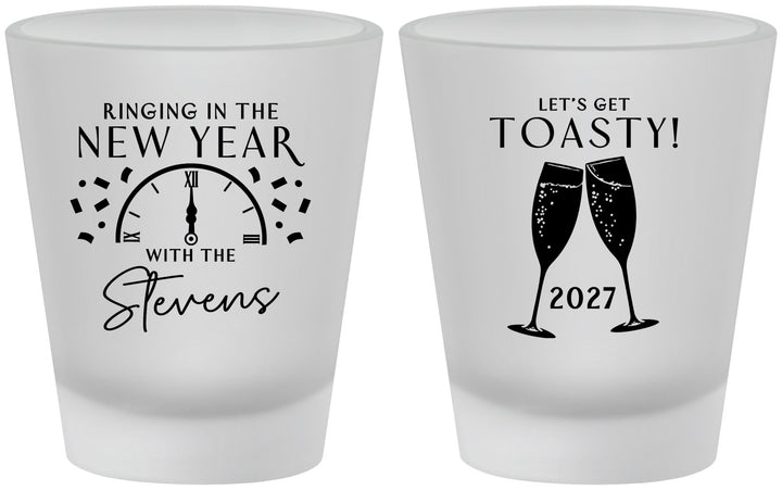 Custom New Years Frosted Shot Glasses - 2027 Toast | 170008