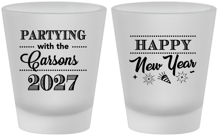 Custom New Years Frosted Shot Glasses - 2027 Nye | 170016