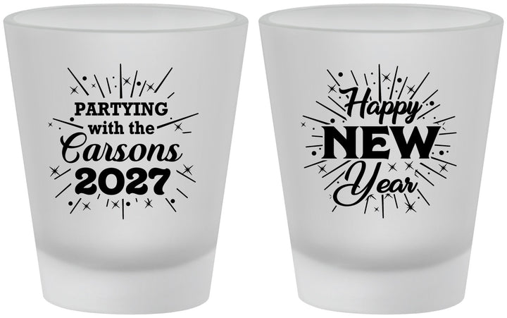 Custom New Years Frosted Shot Glasses - 2027 Nye | 170020