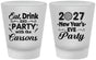 Custom New Years Frosted Shot Glasses - 2027 Eat Drink Party | 170022