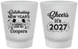 Custom New Years Frosted Shot Glasses - 2027 Cheers | 170024