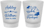 Custom Wedding Frosted Shot Glasses - Michigan | 171
