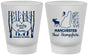 Custom Wedding Frosted Shot Glasses - New Hampshire | 178
