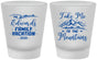 Custom Family Vacation Frosted Shot Glasses - Mountains | 180024