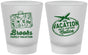 Custom Family Vacation Frosted Shot Glasses - Road Trip Plane | 180052