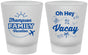 Custom Family Vacation Frosted Shot Glasses - Beach | 180056