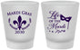 Custom Mardi Gras Frosted Shot Glasses - Life Of The Mardi | 190004