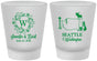 Custom Wedding Frosted Shot Glasses - Washington | 196
