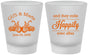 Custom Wedding Frosted Shot Glasses - Happily Ever After Motorcycle | 200