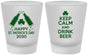 Custom St Patricks Day Frosted Shot Glasses - Clover Irish | 200005