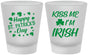 Custom St Patricks Day Frosted Shot Glasses - Kiss Me I Am Irish | 200018
