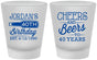 Custom Birthday Frosted Shot Glasses - Cheers Beers To 40 Years | 20002